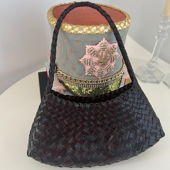 Dragon Diffusion Rosanna Basket Bag - Dark Brown - Picture 1 of 4